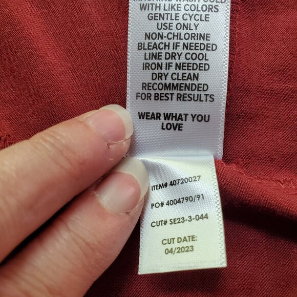 TORRID SZ 1 (14/16 -1X) Super Soft Slub Crew Neck Twist Crop Tee Red - Picture 7 of 10